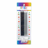 VELONCITO NEGRO/PLATEADO 6 UNIDADES